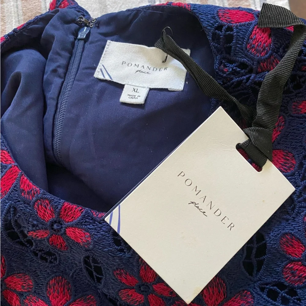 Tuckernuck Pomander Place Midnight Floral Lace Seraphina Midi Dress - Picture 12 of 16